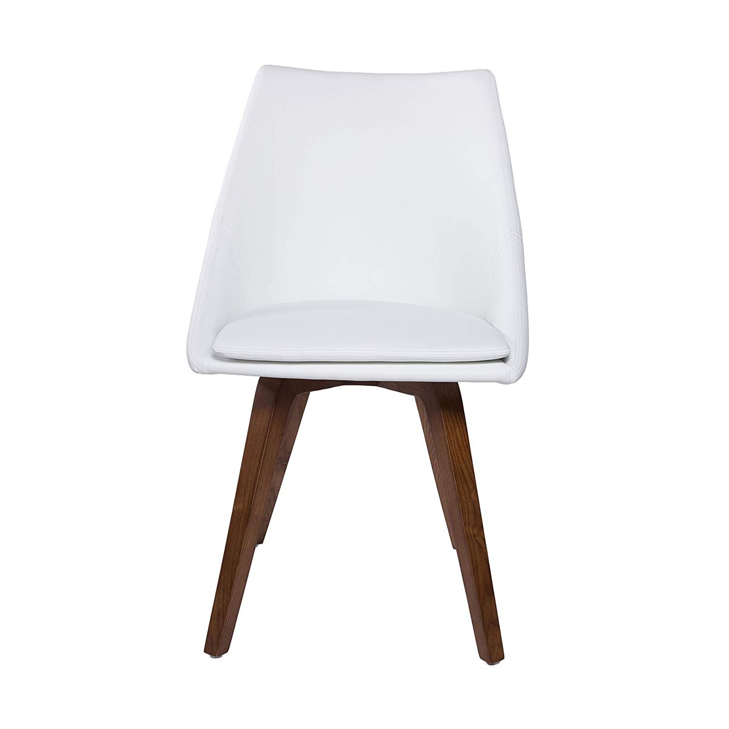 Calla 5 Piece Dining Sets Regarding Fashionable Amazon – Euro Style 02337wht Calla Dining Chair, White/walnut (View 18 of 20)