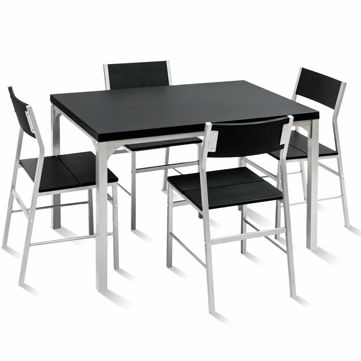 Catalina 5 Piece Dining Set With Latest Autberry 5 Piece Dining Sets (View 9 of 20)