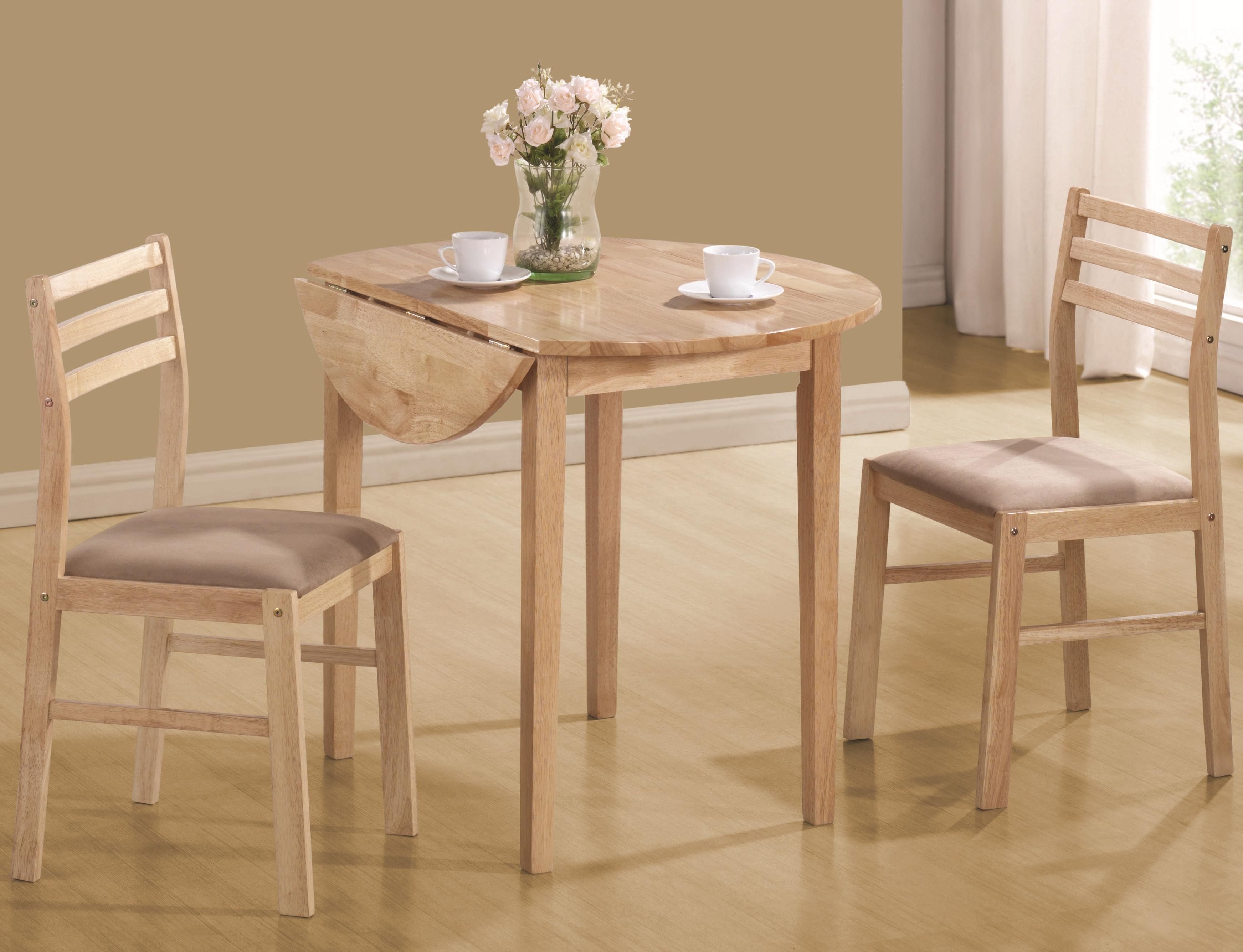 Dinettes Casual 3 Piece Table & Chair Setcoaster At Value City Furniture With Regard To Most Current 3 Piece Dining Sets (View 18 of 20)