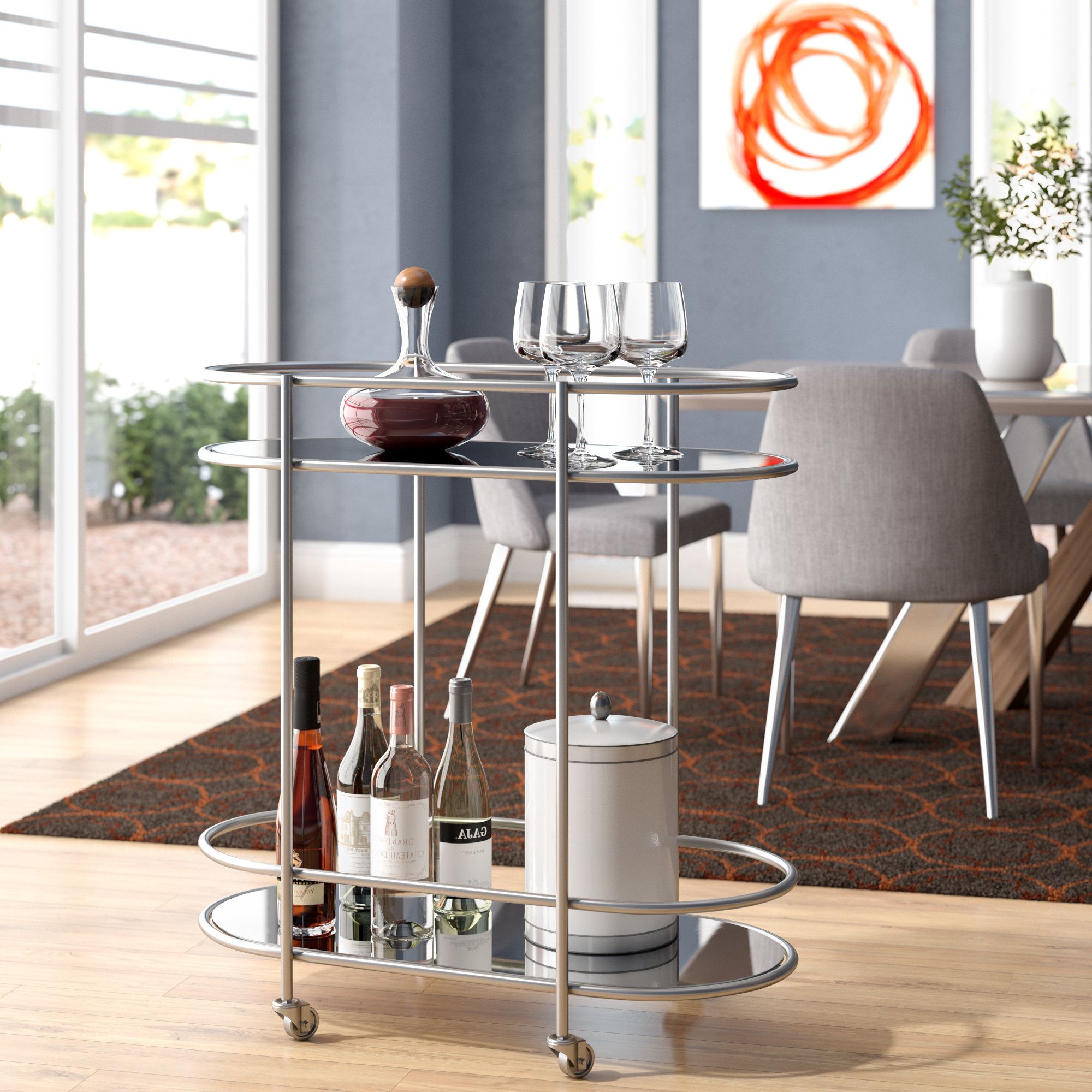 Emsworth Bar Cart For Most Recently Released Ganya 5 Piece Dining Sets (View 18 of 20)