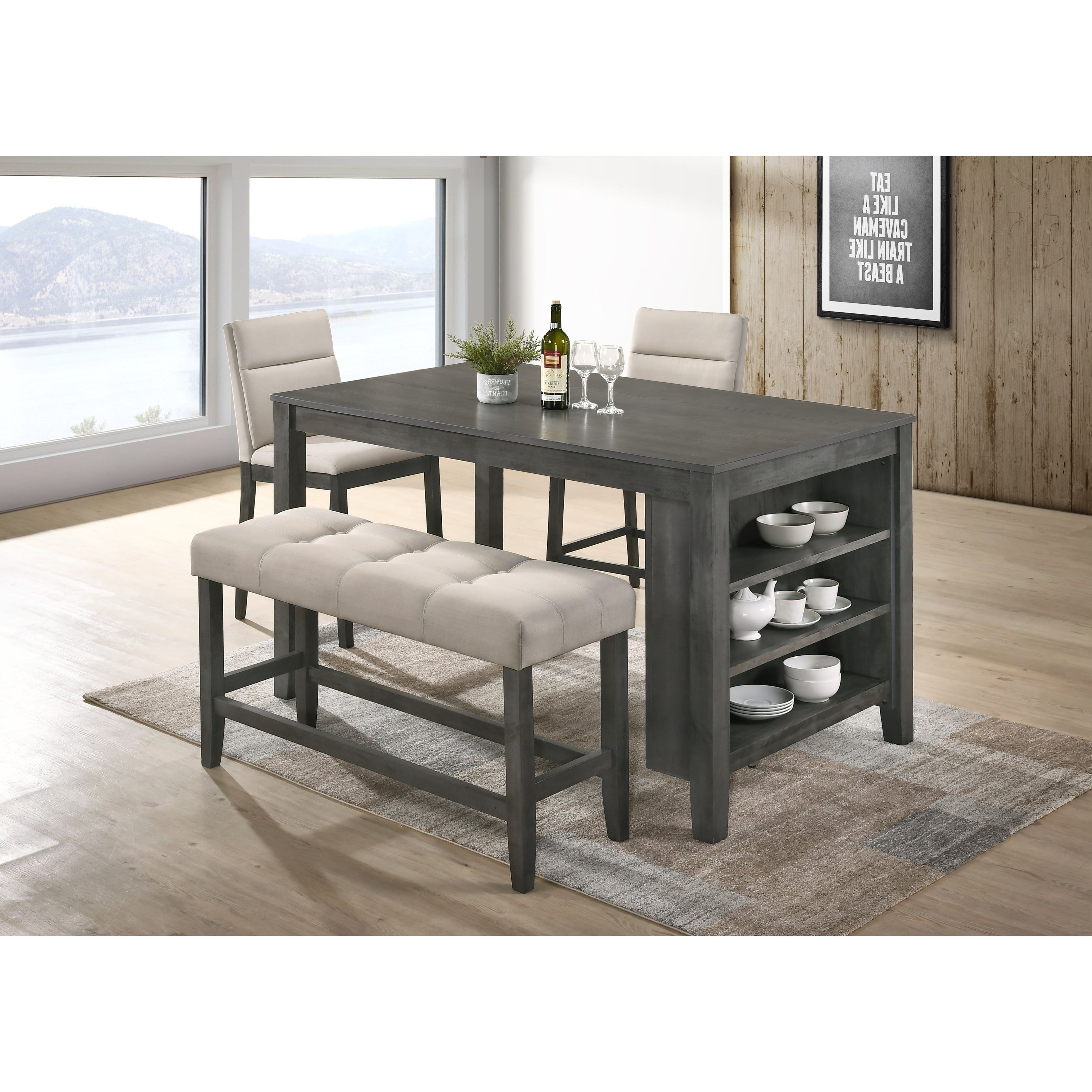 Find Great Furniture Within Goodman 5 Piece Solid Wood Dining Sets (set Of 5) (View 20 of 20)