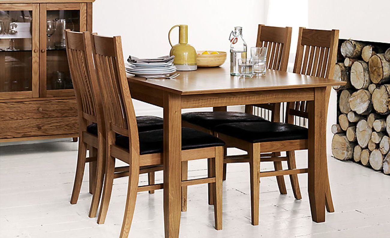 John Lewis Ellis Small Extending Dining Table And 4 Chairs Set Throughout Recent John 4 Piece Dining Sets (View 14 of 20)