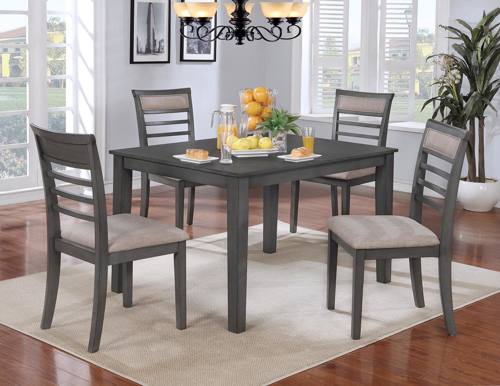 Most Current Red Barrel Studio Romel 5 Piece Dining Set Within Baxton Studio Keitaro 5 Piece Dining Sets (View 4 of 20)
