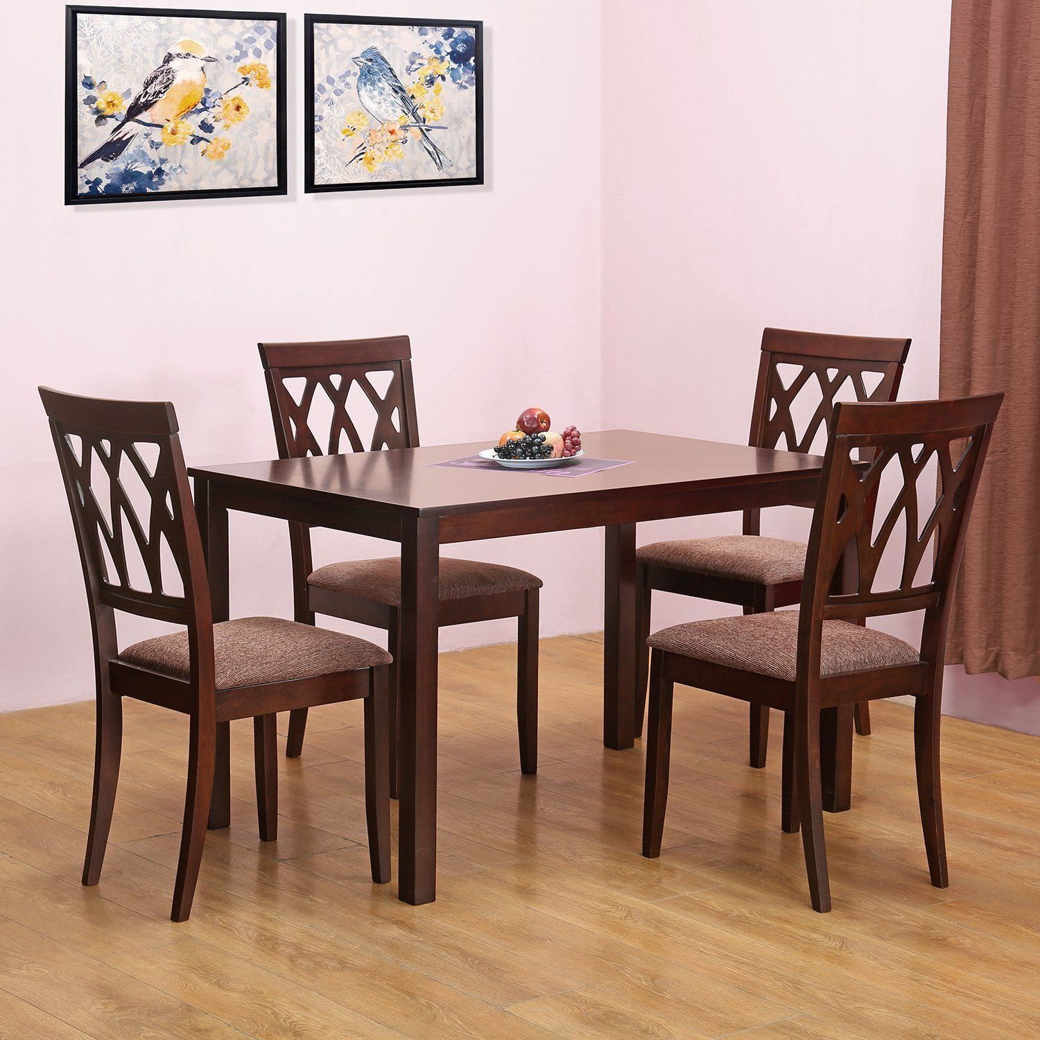 Most Popular Homenilkamal Peak Four Seater Dining Table Set (beige) – Best Pertaining To Winsted 4 Piece Counter Height Dining Sets (View 18 of 20)