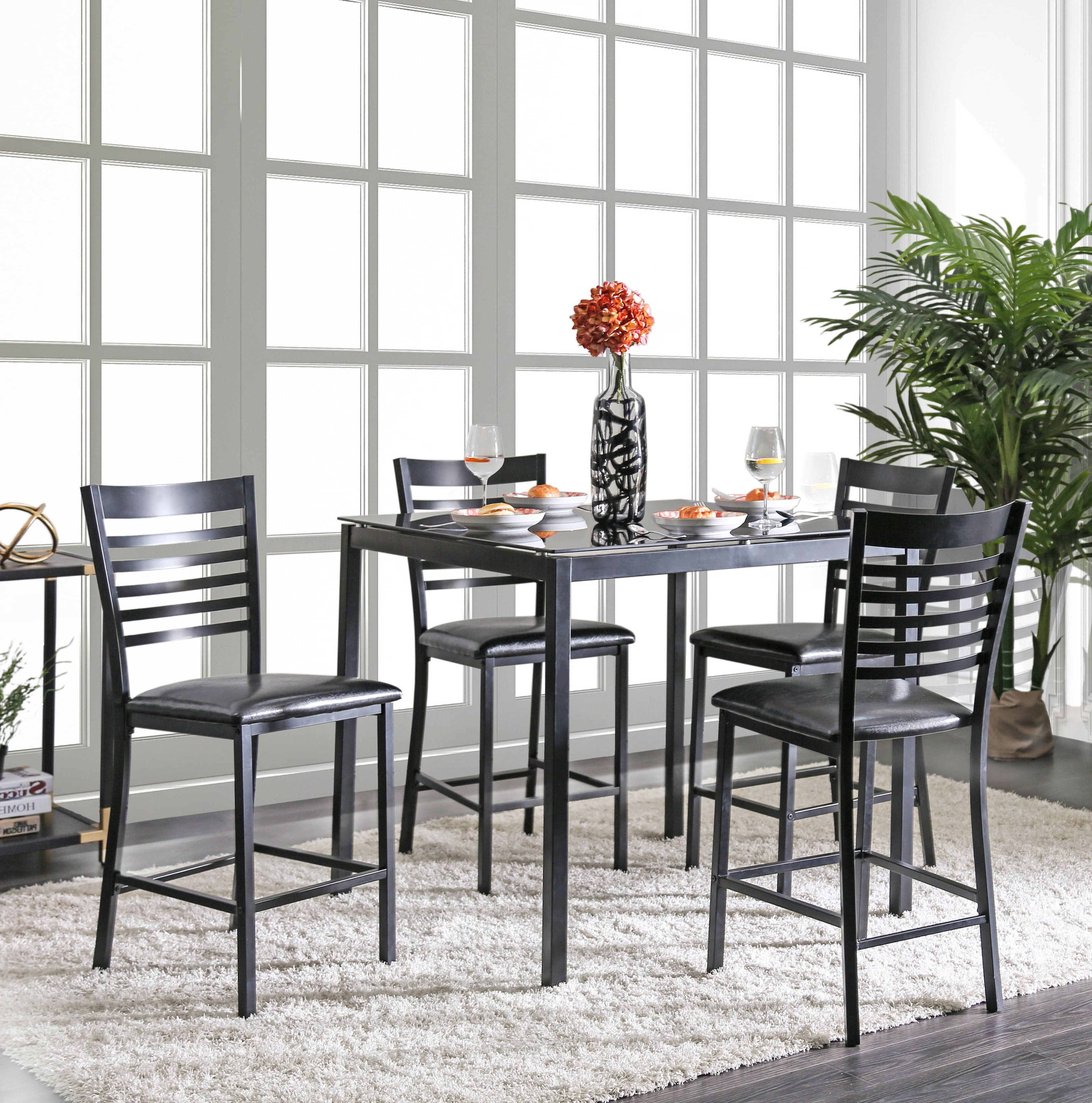 Most Recent Bhamidipati Pub 5 Piece Dining Set Within Lightle 5 Piece Breakfast Nook Dining Sets (View 8 of 20)