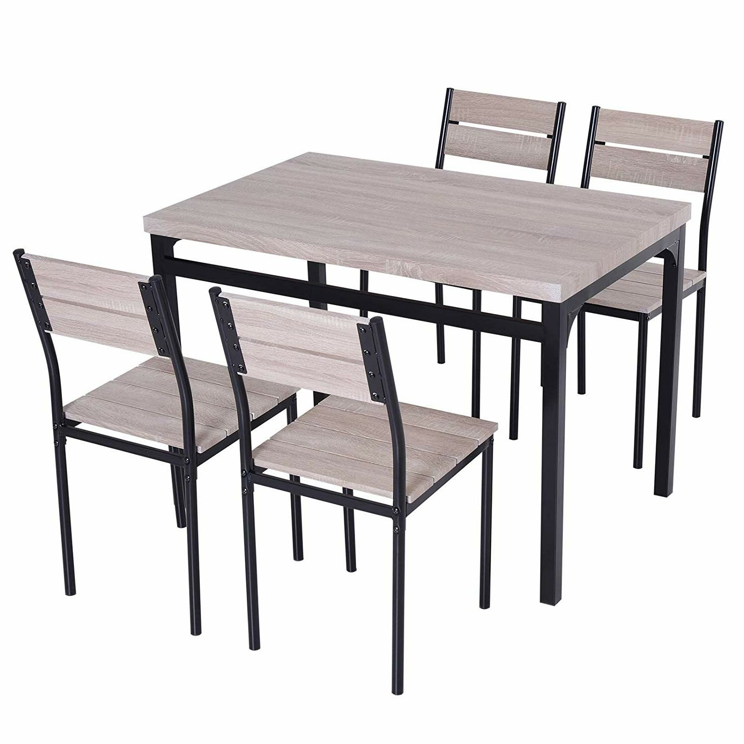 Most Recent Emmeline 5 Piece Breakfast Nook Dining Sets Inside Sirois 5 Piece Dining Set (View 6 of 20)