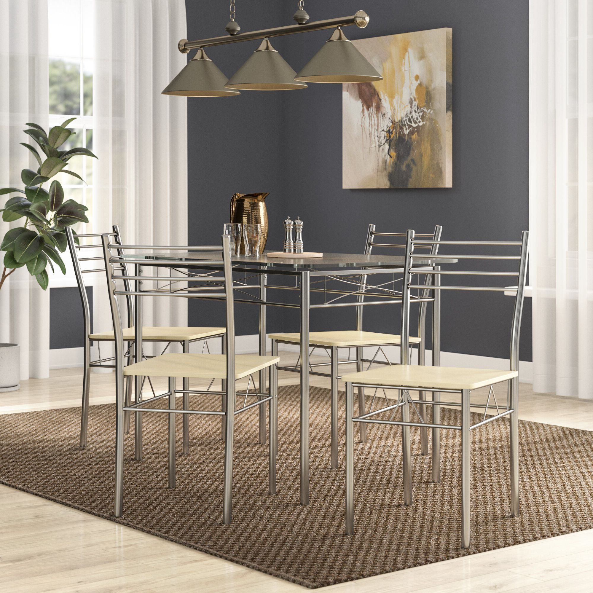 Most Recent North Reading 5 Piece Dining Table Sets In North Reading 5 Piece Dining Table Set (Photo 3 of 20)