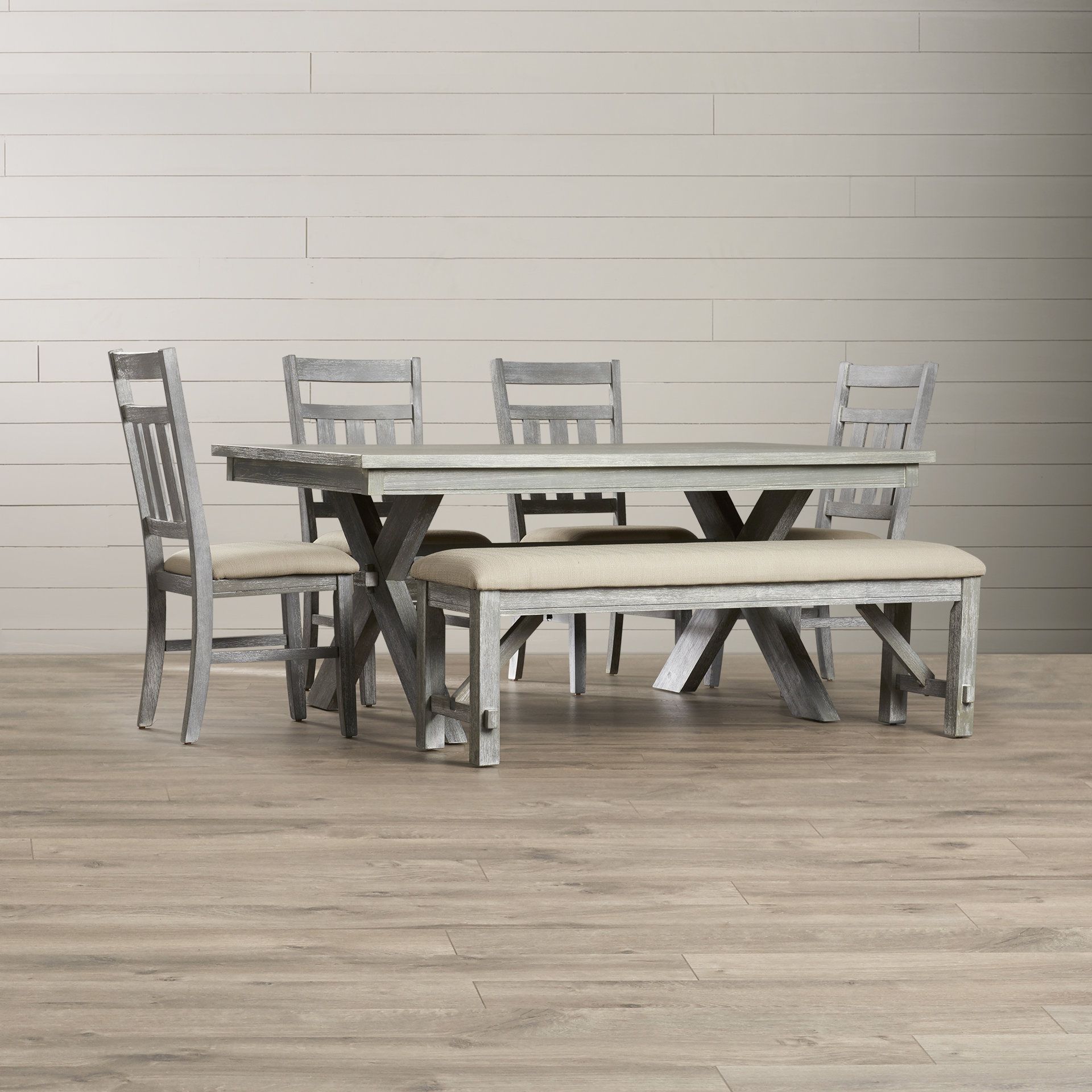 Osterman 6 Piece Extendable Dining Sets (set Of 6) Regarding Well Liked Quentin 6 Piece Dining Set (View 7 of 20)