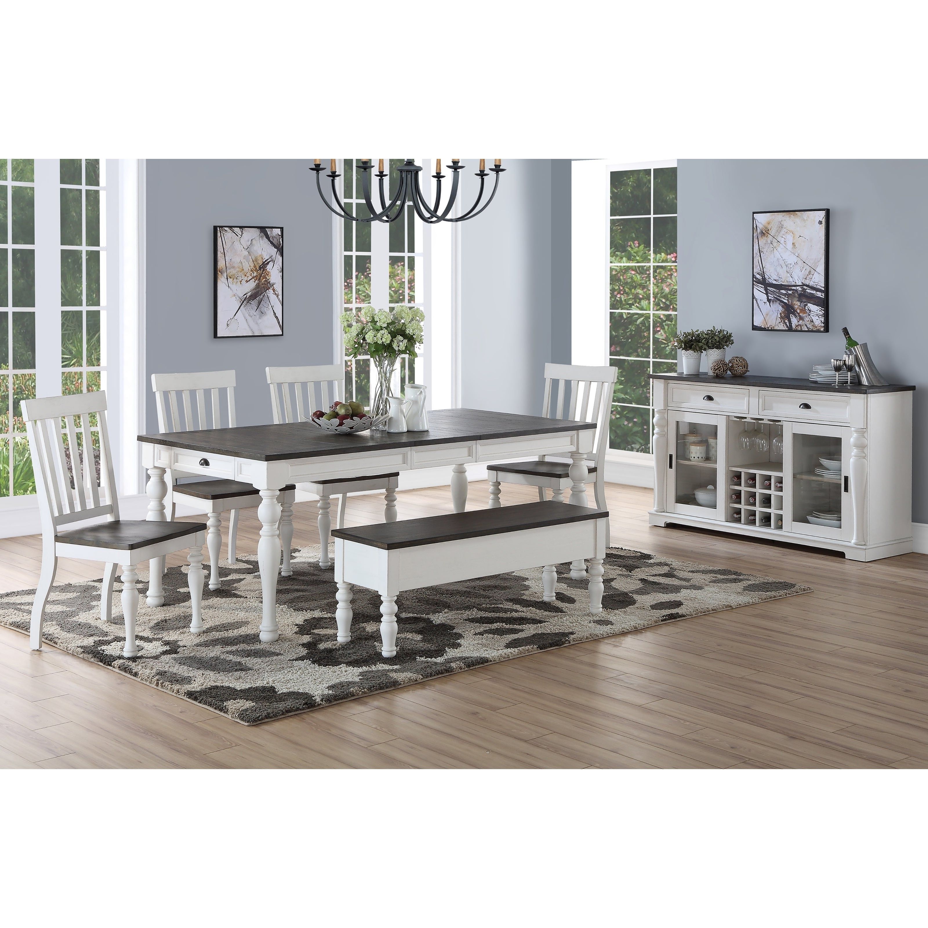 Osterman 6 Piece Extendable Dining Sets (set Of 6) With Fashionable Buy 6 Piece Sets Kitchen & Dining Room Sets Online At Overstock (View 4 of 20)