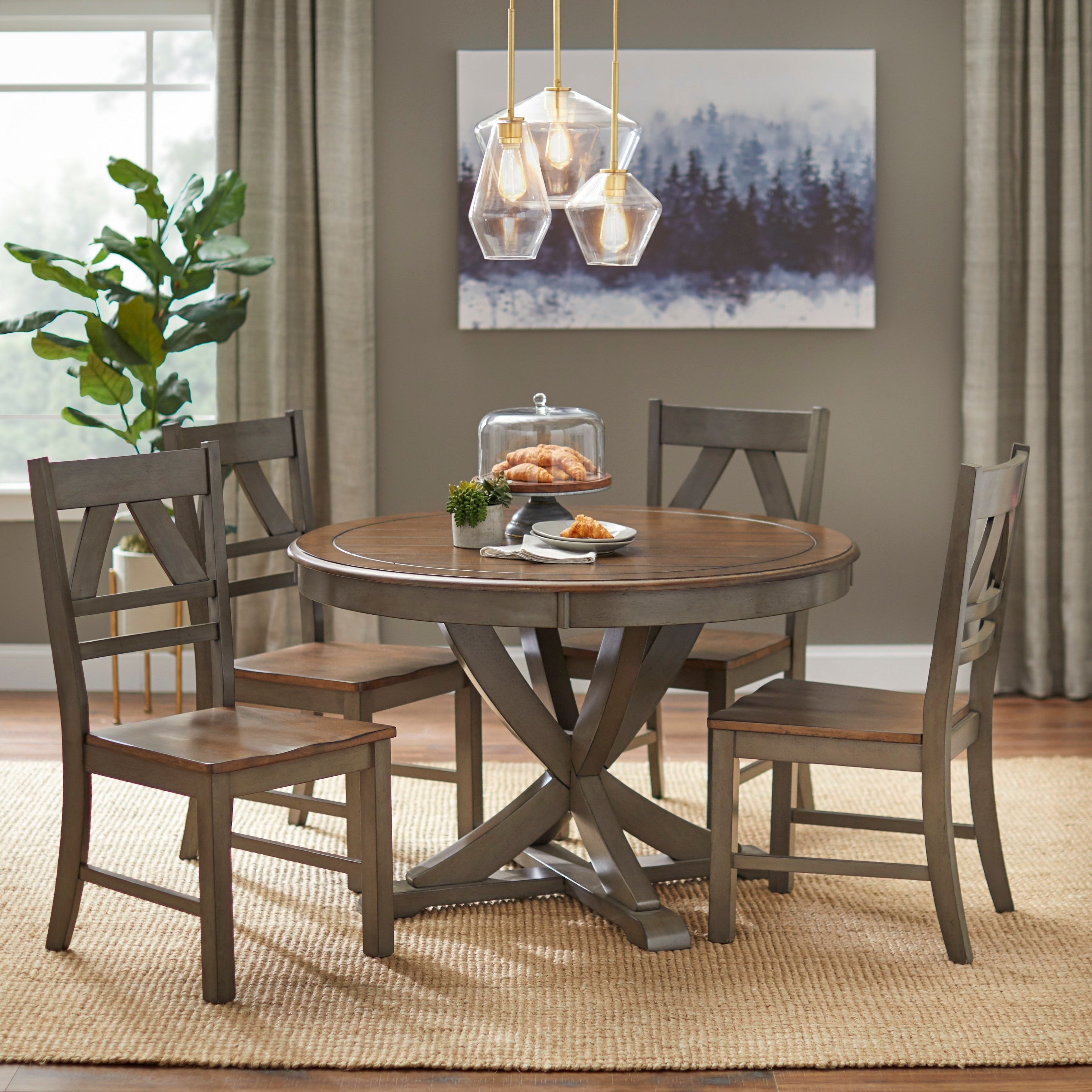 Preferred Falmer 3 Piece Solid Wood Dining Sets With Regard To Buy Farmhouse Kitchen & Dining Room Sets Online At Overstock (View 11 of 20)