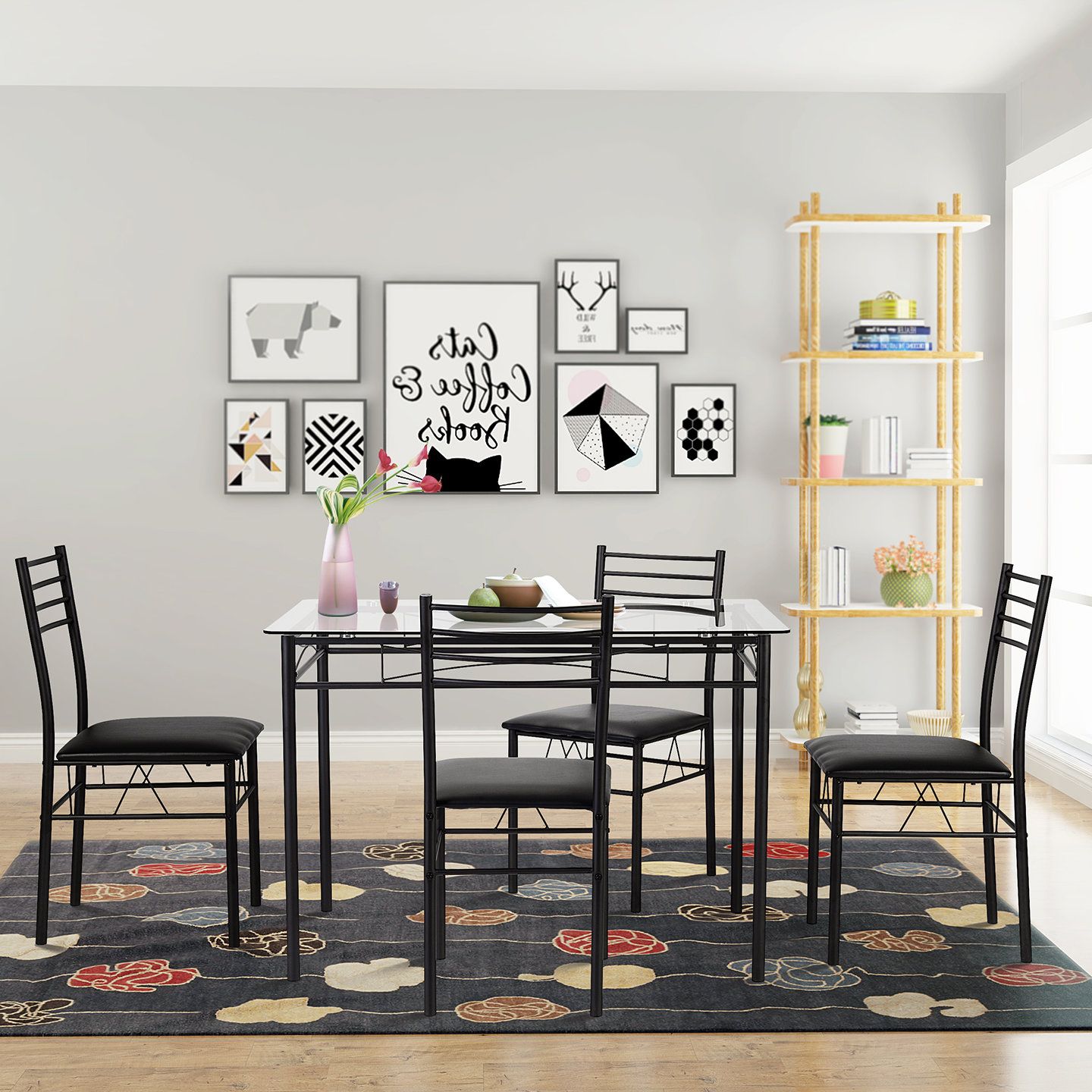Taulbee 5 Piece Dining Set Throughout Well Known Lightle 5 Piece Breakfast Nook Dining Sets (View 10 of 20)