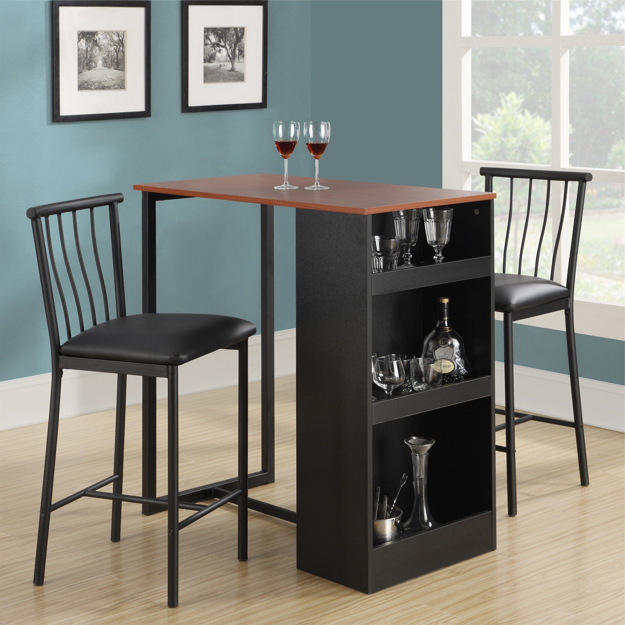 Well Known Sheetz 3 Piece Counter Height Dining Sets Throughout Red Barrel Studio Francis 3 Piece Counter Height Pub Table Set (View 10 of 20)