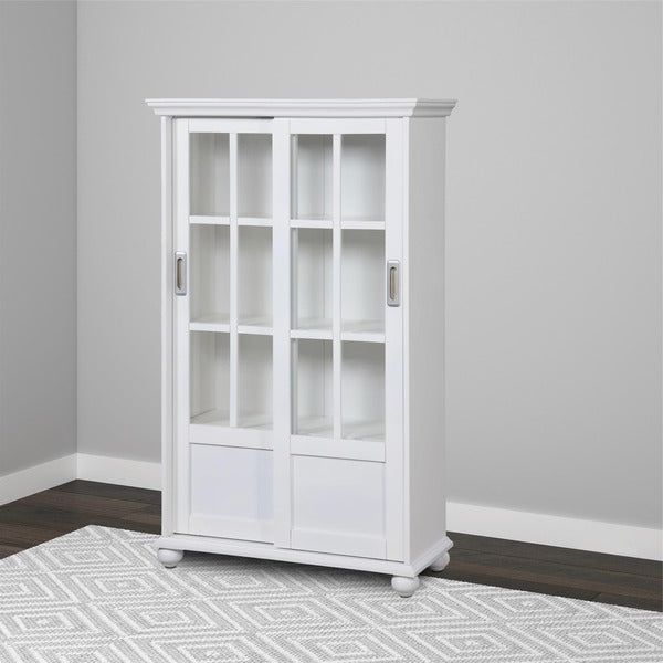 2019 Shop Avenue Greene Abbeywood Bookcase With Sliding Glass Within Cerrato Standard Bookcases (View 17 of 20)