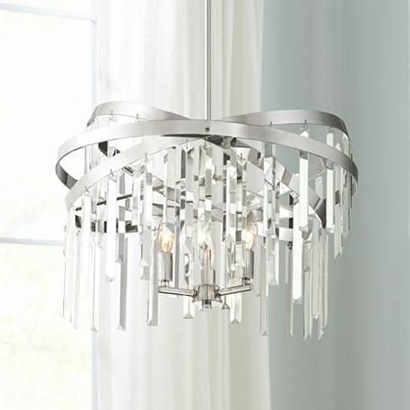 Aldgate 4 Light Crystal Chandeliers Throughout Most Recently Released Possini Euro Ellie 21" Wide Crystal Chandelier – #9h (View 14 of 30)