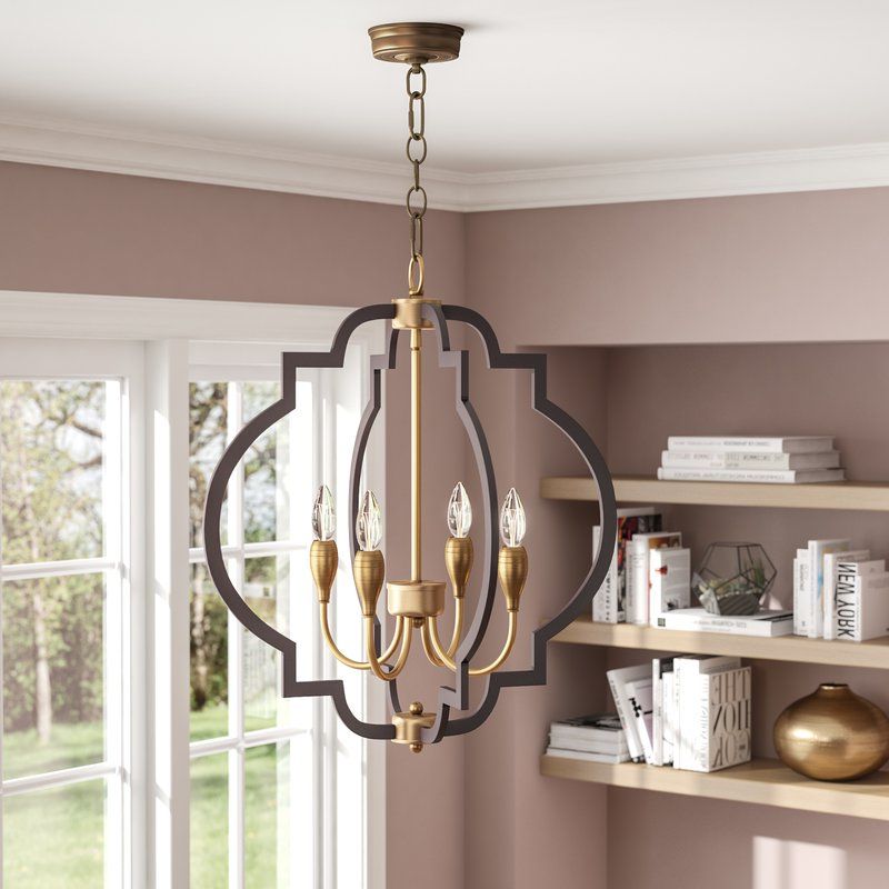 Astin 4 Light Geometric Chandelier For Widely Used Reidar 4 Light Geometric Chandeliers (View 6 of 30)