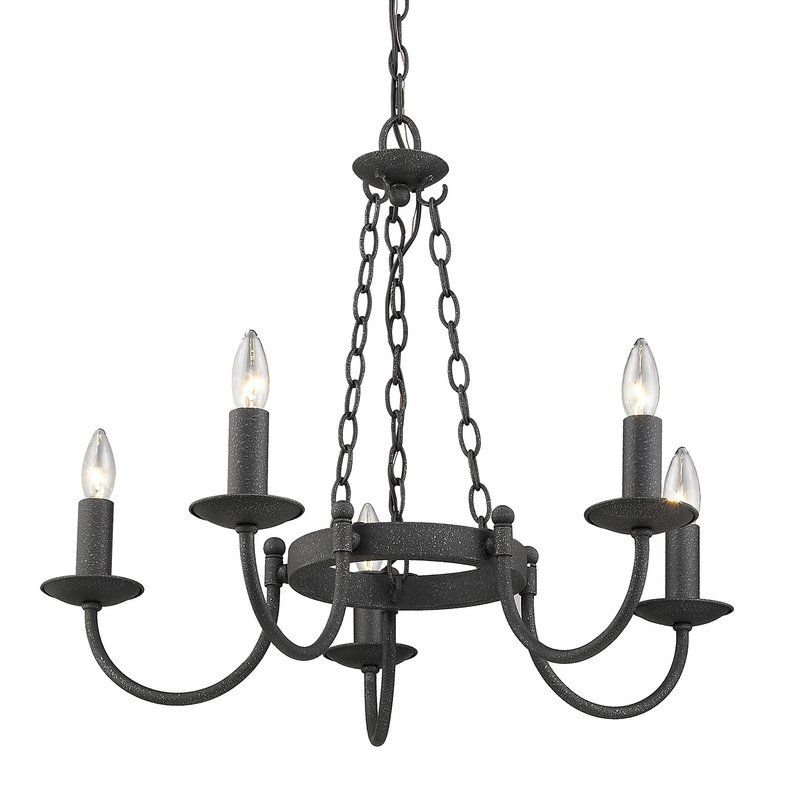 Barcroft 5 Light Candle Style Chandelier Pertaining To Most Current Shaylee 5 Light Candle Style Chandeliers (Photo 23 of 30)