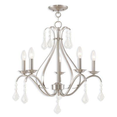 Berger 5 Light Candle Style Chandeliers Throughout Preferred Aria 5 Light Candle Style Chandelier (Photo 8 of 30)