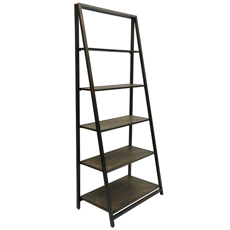 Blevens A Frame Ladder Bookcases With Regard To Well Liked Walcott Ladder Bookcase (Photo 7 of 20)