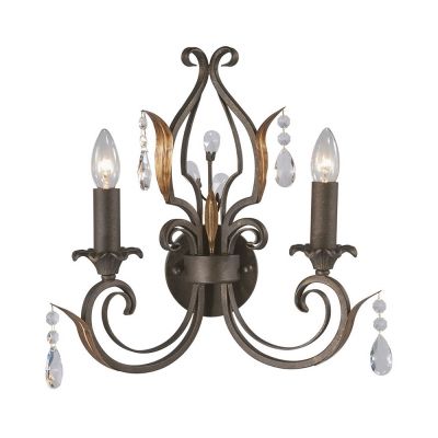 Clea 3 Light Crystal Chandeliers In Preferred Candle Dining Room Sconce Light With Clea Crystal Iron 2 Lights (Photo 15 of 30)