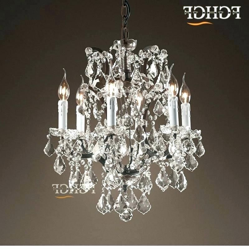 Crystal And Iron Five Light Chandelier – Marianapruitt (View 23 of 30)