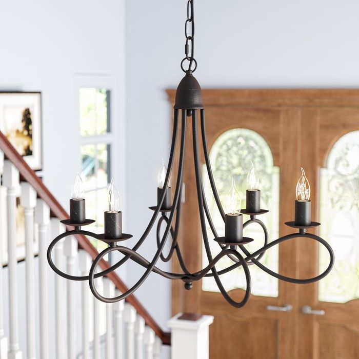 Diaz 6 Light Candle Style Chandelier Intended For Best And Newest Diaz 6 Light Candle Style Chandeliers (Photo 5 of 30)