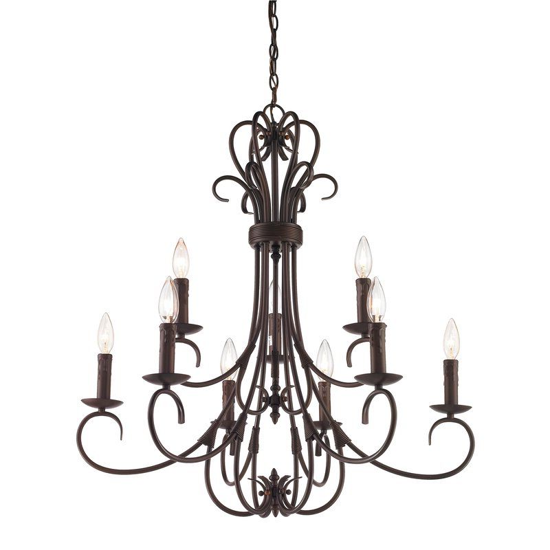 Gaines 9 Light Candle Style Chandeliers Throughout Newest Gaines 9 Light Candle Style Chandelier (Photo 1 of 30)