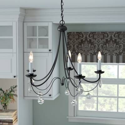 Hamza 6 Light Candle Style Chandelier In  (View 10 of 30)