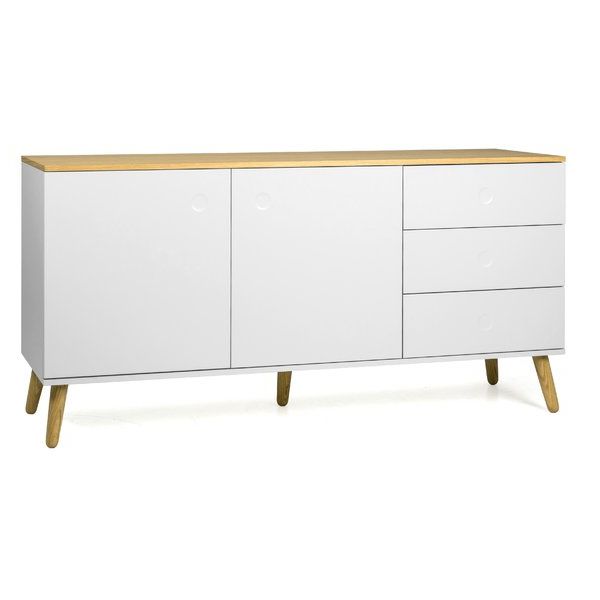 Jacklyn 3 Door Sideboards With Regard To Most Recently Released Modern & Contemporary White Credenza With Doors (View 15 of 20)