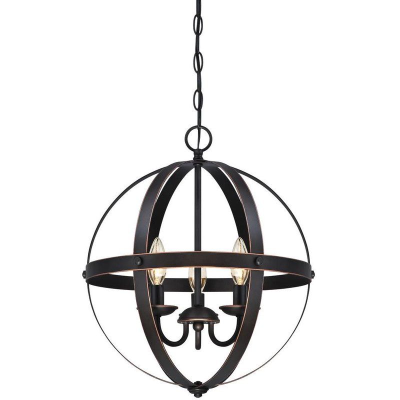 La Barge 3 Light Globe Chandelier Pertaining To Best And Newest Sherri 6 Light Chandeliers (View 29 of 30)
