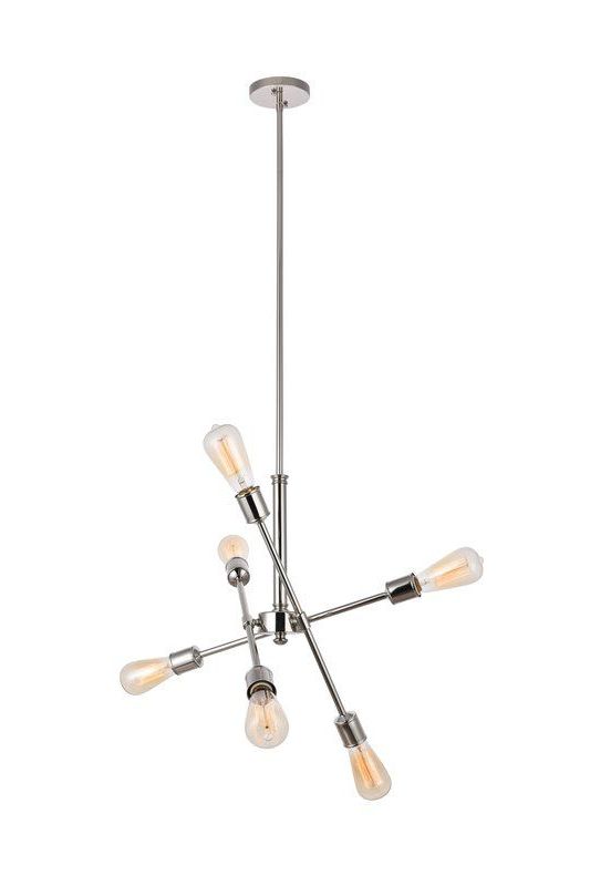 M And P Dunn With Trendy Eladia 6 Light Sputnik Chandeliers (View 16 of 30)