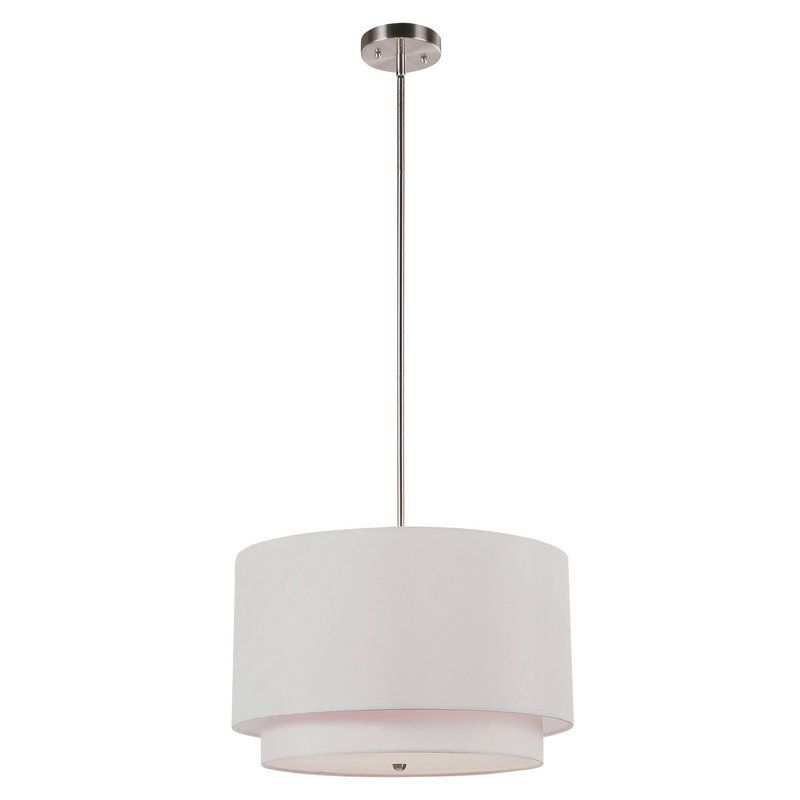 Montes 3 Light Drum Chandeliers Intended For Favorite Friedland 3 Light Drum Tiered Pendant (Photo 14 of 30)
