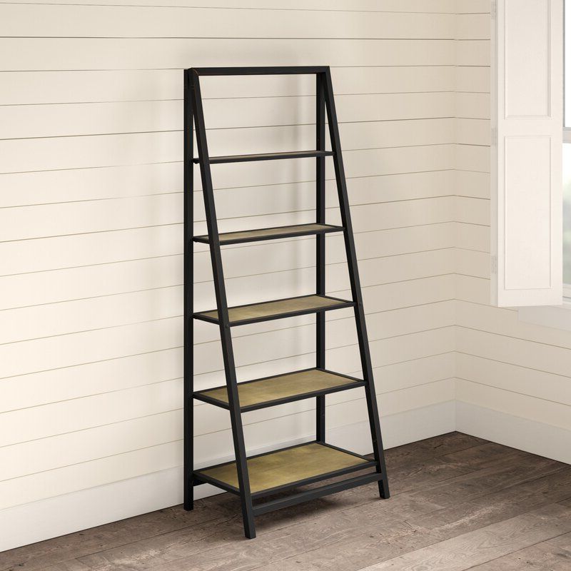 Most Current Blevens A Frame Ladder Bookcases Inside Walcott Ladder Bookcase (View 11 of 20)