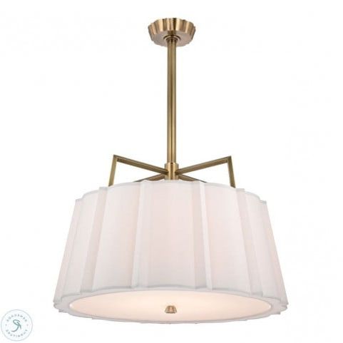 Most Current Millbrook 5 Light Shaded Chandeliers For Humphrey Aged Brass 5 Light Chandelier (Photo 24 of 30)