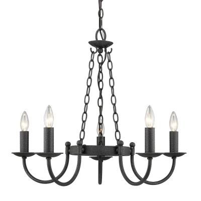Most Recent Black – Rustic – Candle Style – Chandeliers – Lighting – The Throughout Diaz 6 Light Candle Style Chandeliers (Photo 21 of 30)