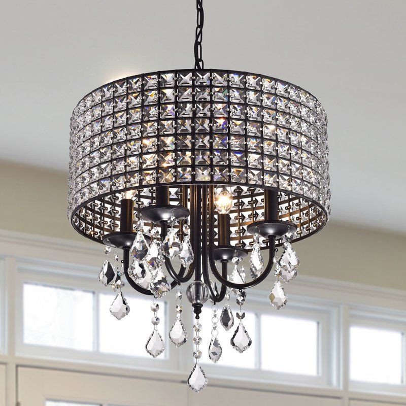 Most Recently Released Albano 4 Light Crystal Chandeliers Throughout Albano 4 Light Crystal Chandelier (Photo 1 of 30)
