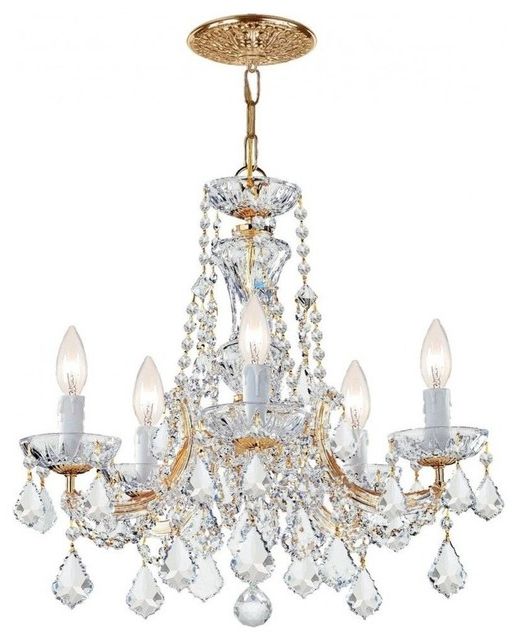 Featured Photo of 30 Photos Thresa 5-light Shaded Chandeliers