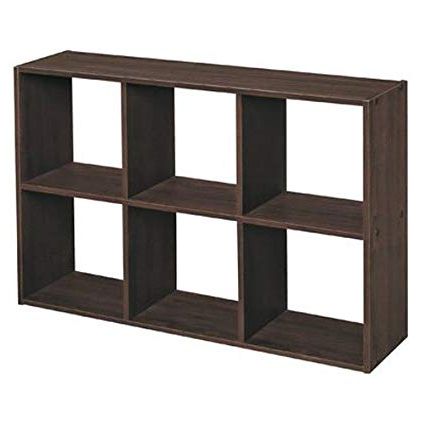 Most Up To Date Closetmaid 1582 Cubicals Mini 6 Cube Organizer, Espresso In Cubicals Cube Bookcases (View 12 of 20)