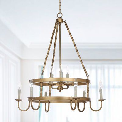 Most Up To Date Gaines 9 Light Candle Style Chandeliers With Broche 8 Light Shaded Chandelier (View 20 of 30)