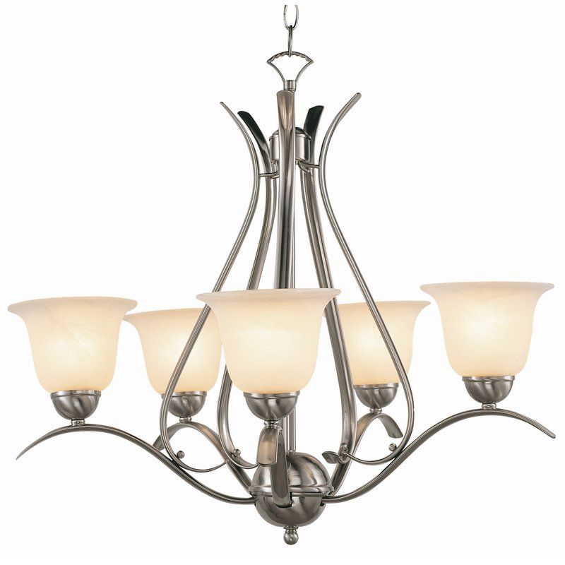 Featured Photo of The 30 Best Collection of Newent 5-light Shaded Chandeliers