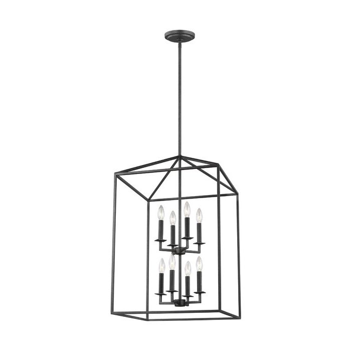 Odie 4 Light Lantern Square Pendants Within Well Known Odie 8 Light Lantern Square / Rectangle Pendant (View 17 of 30)