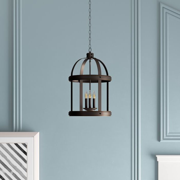 Pawling 3 Light Lantern Cylinder Pendant In Most Popular Tessie 3 Light Lantern Cylinder Pendants (View 12 of 30)