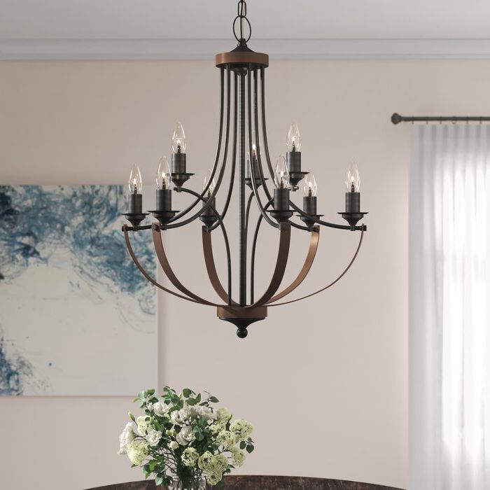 Popular Camilla 9 Light Candle Style Chandelier In Watford 9 Light Candle Style Chandeliers (View 29 of 30)
