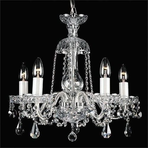 Preferred Verdell 5 Light Crystal Chandeliers For Crystal And Iron Five Light Chandelier – Marianapruitt.co (Photo 20 of 30)