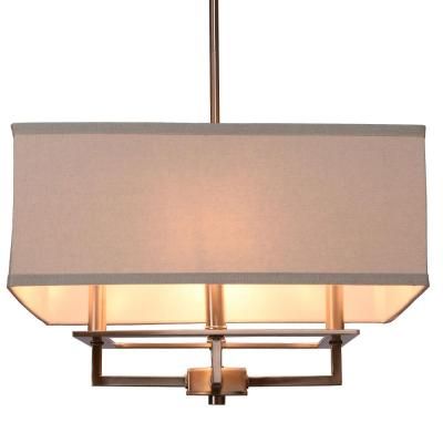 Recent Crofoot 5 Light Shaded Chandeliers Throughout Progress Lighting Inspire Collection 5 Light Brushed Nickel (View 26 of 30)