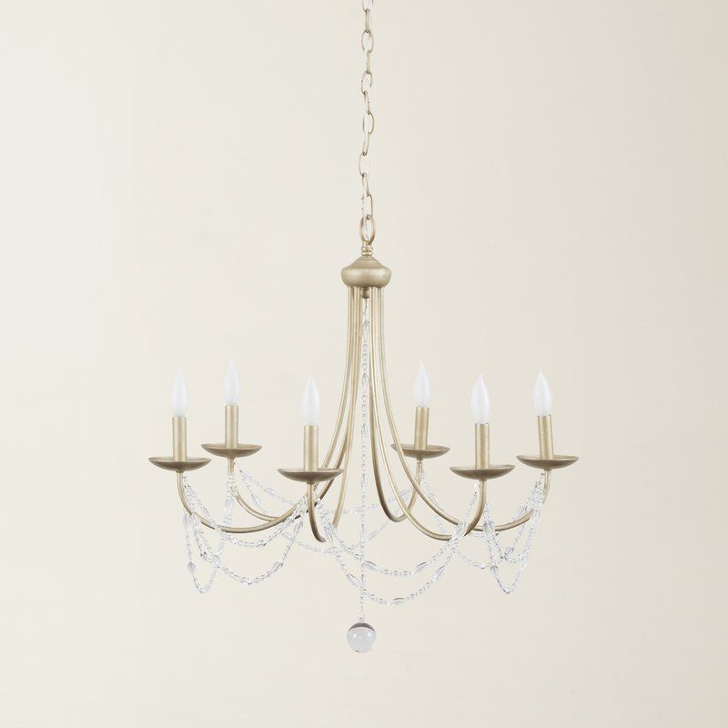 Shaylee 5 Light Candle Style Chandeliers Pertaining To Most Up To Date Nantucket 6 Light Candle Style Chandelier (Photo 24 of 30)