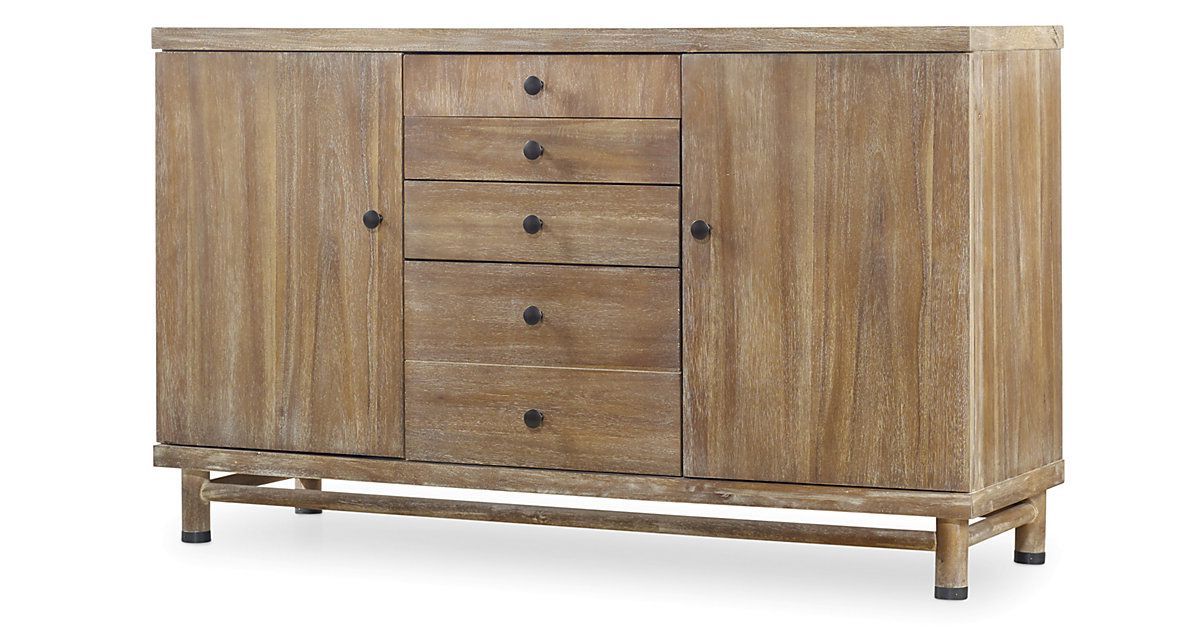 Storage Space Abounds On This Rustic Acacia Sideboard. Its With Most Current Weinberger Sideboards (Photo 13 of 20)