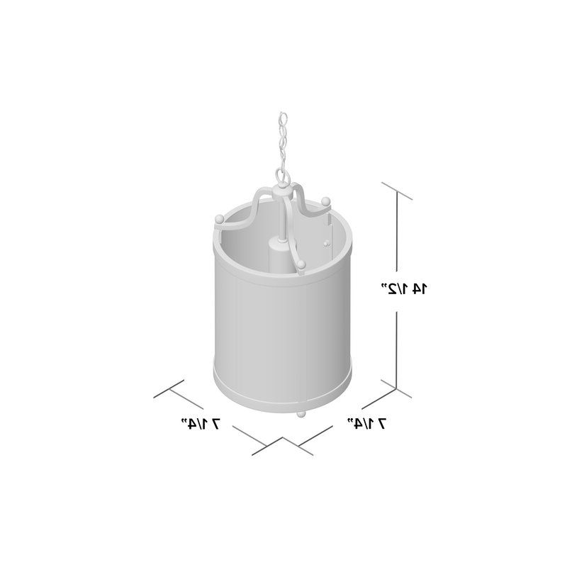 Tessie 3 Light Lantern Cylinder Pendants Within Most Up To Date Tessie 1 Light Lantern Cylinder Pendant (Photo 25 of 30)