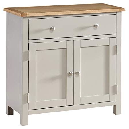The Furniture Market York Grey Painted Compact 1 Drawer 2 Within Most Current North York Sideboards (View 9 of 20)