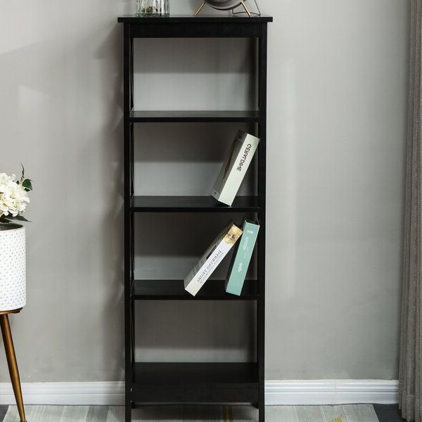 Traylor X Sided Narrow Standard Bookcasebreakwater Bay With Most Up To Date Kerlin Standard Bookcases (View 16 of 20)
