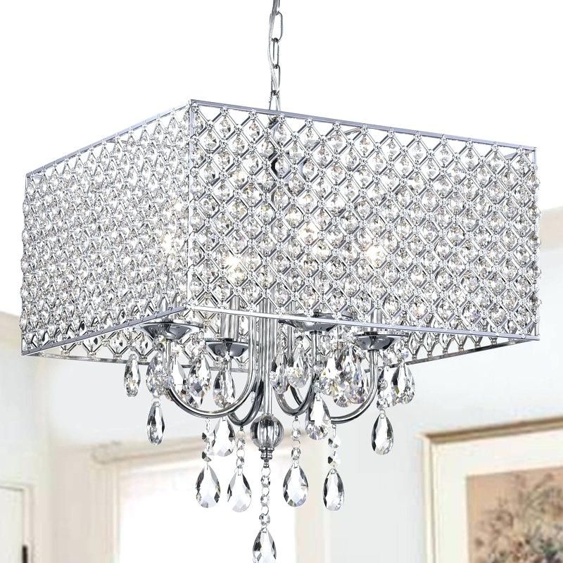 Verdell 5 Light Crystal Chandeliers With Most Recent Light Crystal Chandelier – Petprovide.co (Photo 15 of 30)